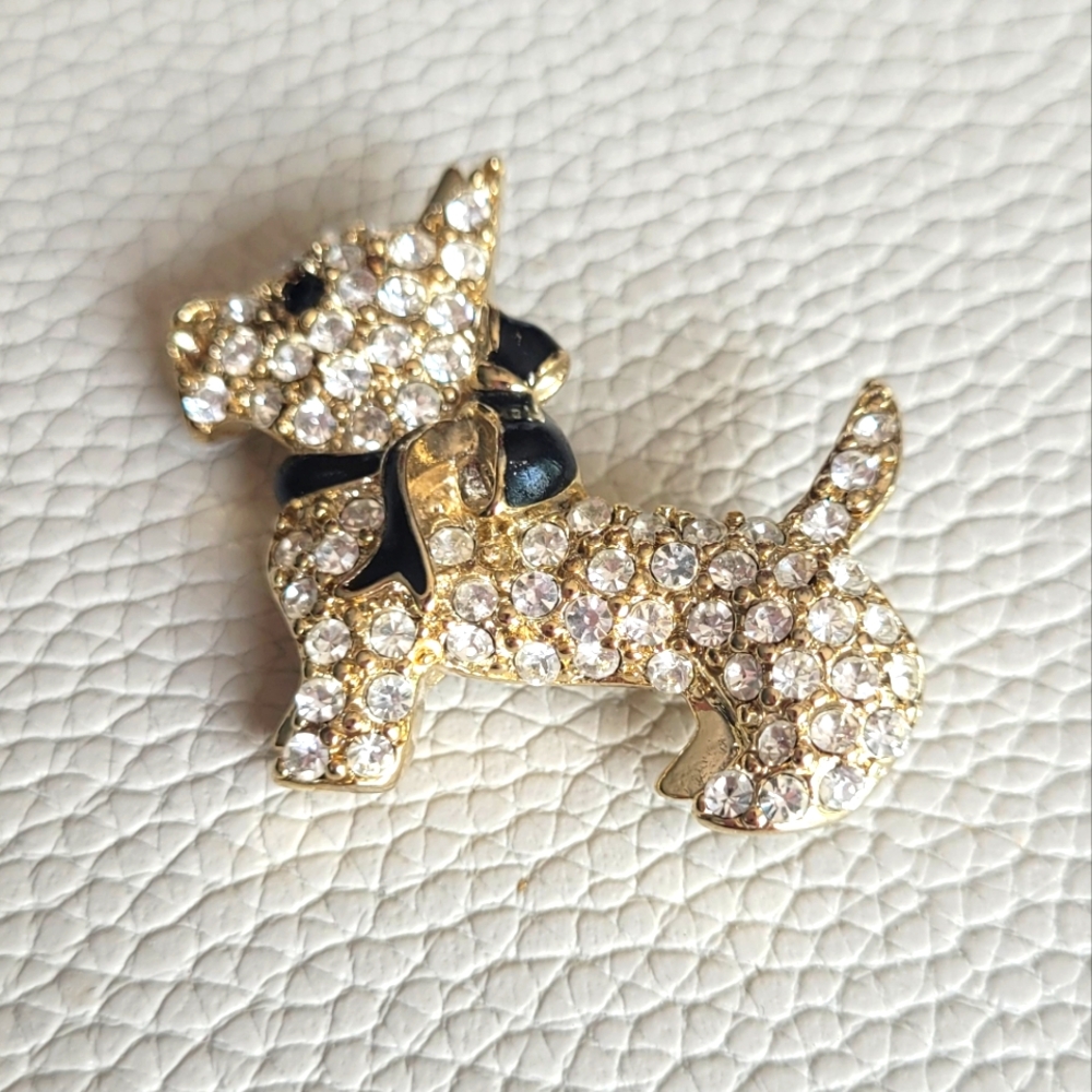 Monet Scottie Dog Brooch